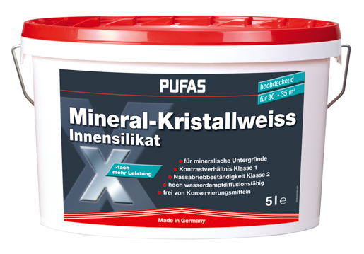 Pufas mineral Kristallweiß 5,0 lt
